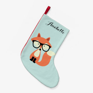 Hipsterroter Fox Kleiner Weihnachtsstrumpf