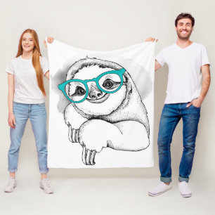 HipsterSloth Fleecedecke