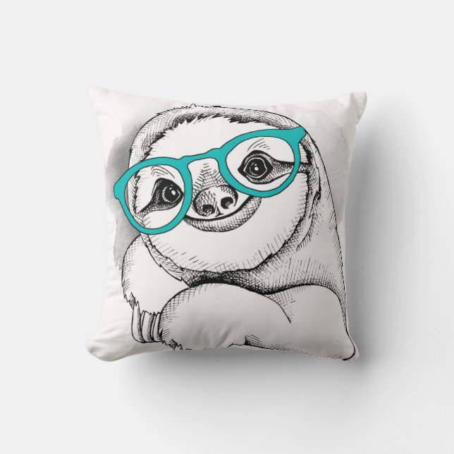 HipsterSloth Kissen (Vorderseite)