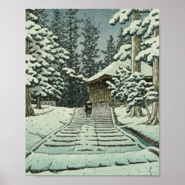 Hiraizumi Hall of the Golden Hue - Hasui Kawase Poster