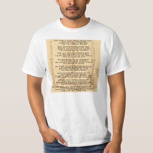 Hirams Gedicht T-Shirt (Vorderseite)