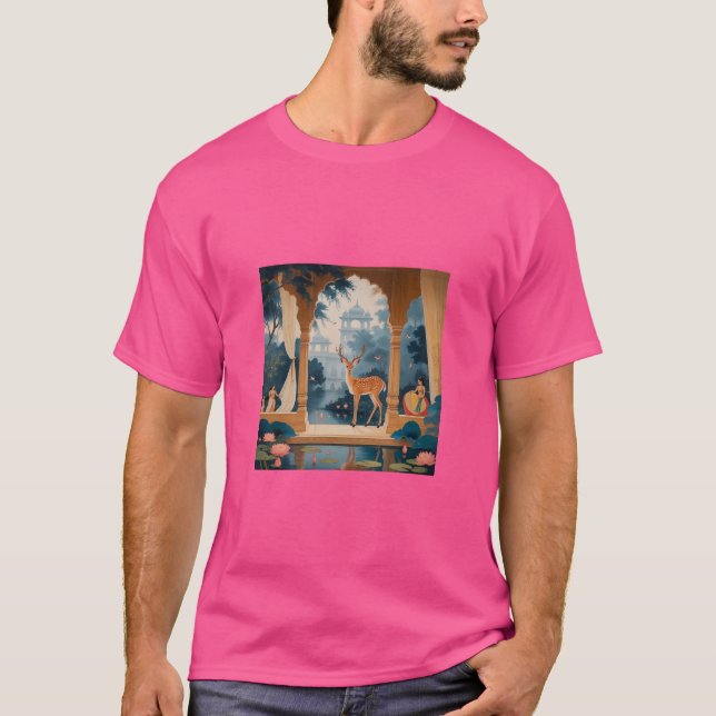 Hiran-Malerei T-Shirt (Vorderseite)