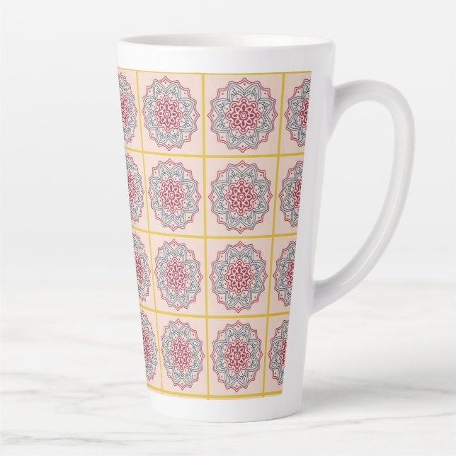 Hirn in Mosaik. Mandala Milchtasse (Rechts)