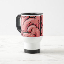 Hirn-Muster-Reise-/Pendler-Tasse Reisebecher