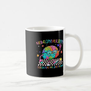 Hirn Neurodiversität Feiern Sie das Autismus-Spekt Kaffeetasse
