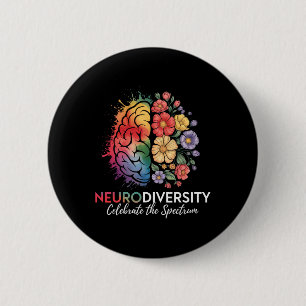 Hirnbläschen der Neurovielfalt feiern das Spektrum Button