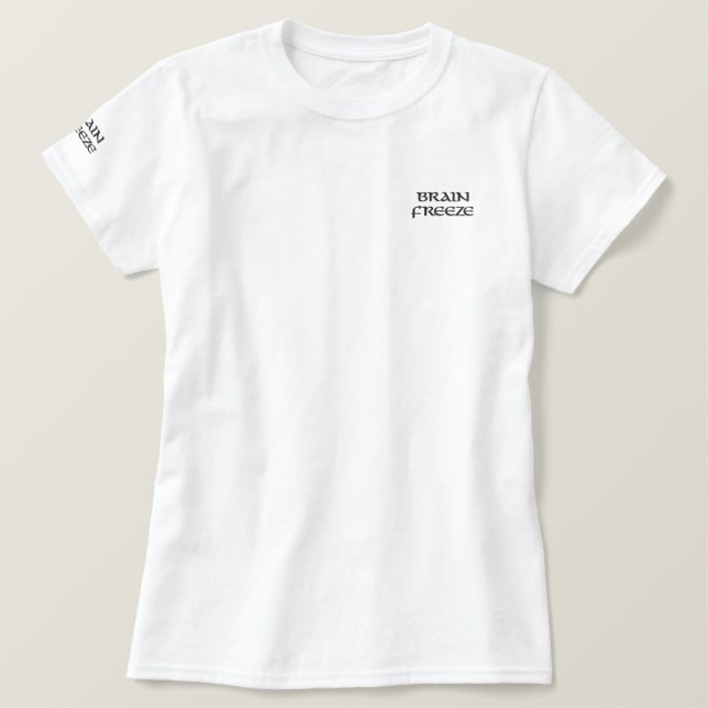 Hirnfriere bestickter T - Shirt - Cool & sonderlic (Design vorne)