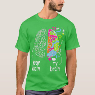 Hirnidee für Dyslexie ADHS Autismus T-Shirt