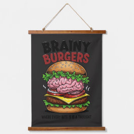 Hirnige Burger Wandteppich Mit Holzrahmen