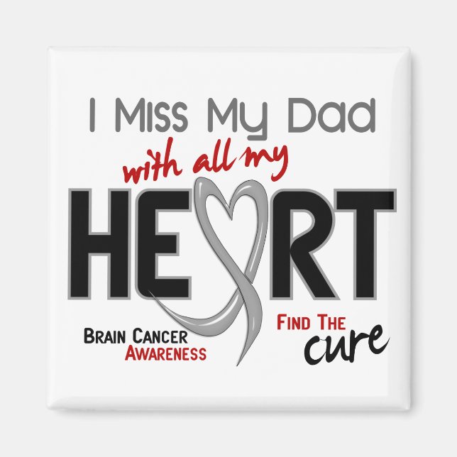 Hirnkrebs I MISS MEIN VATER Magnet (Vorne)