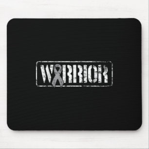 Hirnkrebskrieger - Graue, militärisch geprägte Mul Mousepad