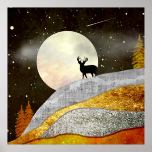 Hirnmoon Landscape Poster