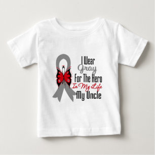 Hirntumor-Band-Held mein Onkel Baby T-shirt