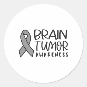Hirntumor-Bewusstsein, Hirntumor Runder Aufkleber