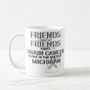 Hirntumor-Bewusstsein in Michigan Kaffeetasse