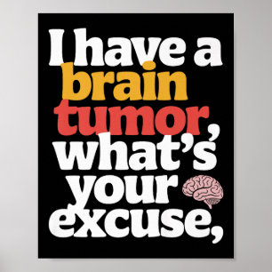 Hirntumor-Bewusstsein Monat Gray Ribbon Apparel ic Poster