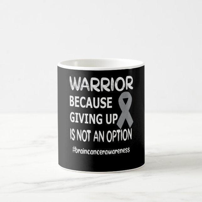 Hirntumor-Bewusstsein Monat Hirntumor-Krieger Kaffeetasse (Mittel)