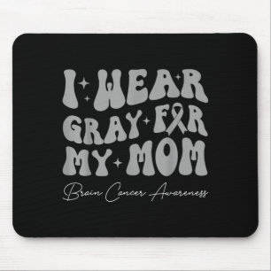 Hirntumor-Bewusstsein trage grau für Mama stark Mousepad
