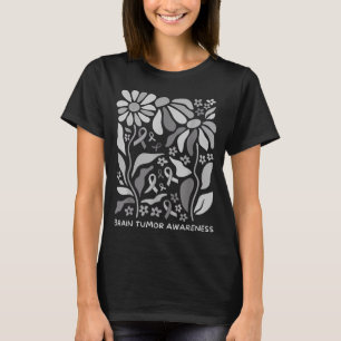 Hirntumor-Bewusstsein tragen Sie im Mai grau stark T-Shirt