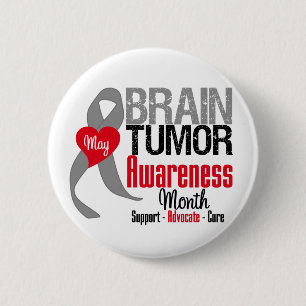 Hirntumor-Bewusstseins-Monat Button