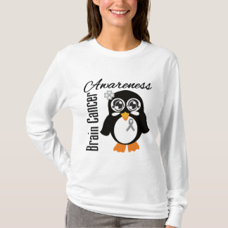 Hirntumor-Bewusstseins-Pinguin T-Shirt