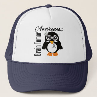 Hirntumor-Bewusstseins-Pinguin Truckerkappe