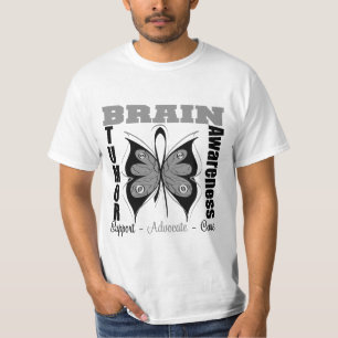 Hirntumor-Bewusstseins-Schmetterling T-Shirt