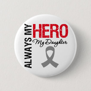 Hirntumor immer mein Held meine Tochter Button