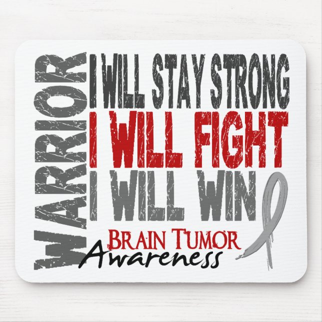 Hirntumor-Krieger Mousepad (Vorne)
