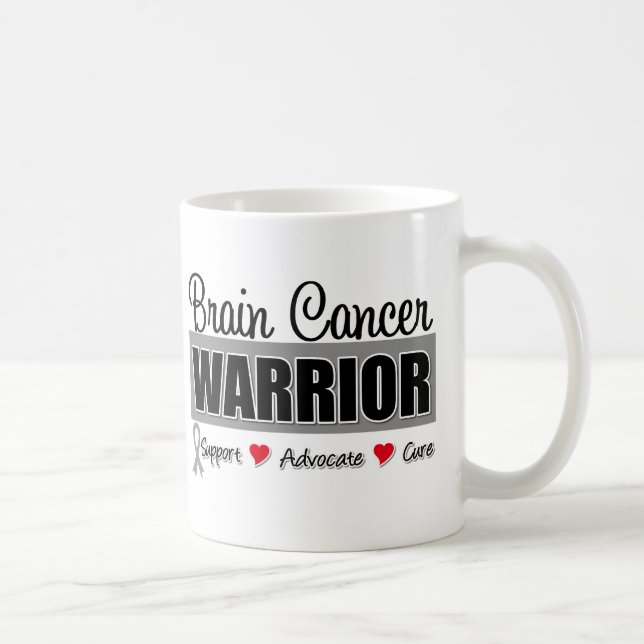 Hirntumor-Kriegers-Kämpfer Kaffeetasse (Rechts)