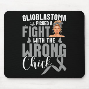 Hirntumorbewusstsein Kampffähige Kick Glioblasto Mousepad
