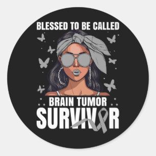Hirntumorbewusstsein Selig Glioblastoma Survivo Runder Aufkleber