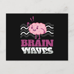 Hirnwellen Neurologie Postkarte