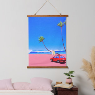 Hiroshi Nagai Kunst Wandteppich Mit Holzrahmen