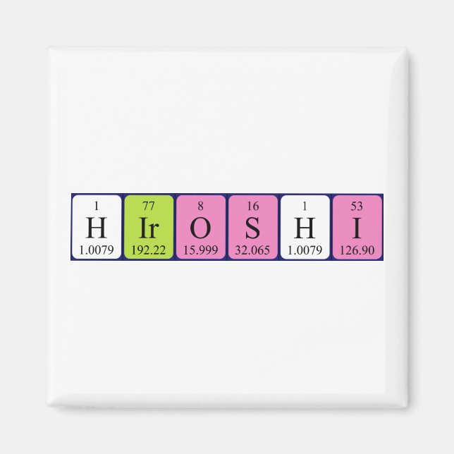 Hiroshi Periodenmagnet Magnet (Vorne)