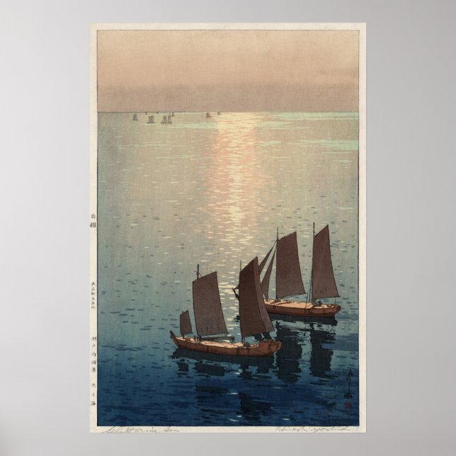 Hiroshi Yoshida Hikaru umi Poster (Vorne)