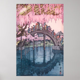 Hiroshi Yoshida – Kameido-Brücke (1927) Poster