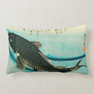 Hiroshige Koi Wurfs-Kissen Lendenkissen