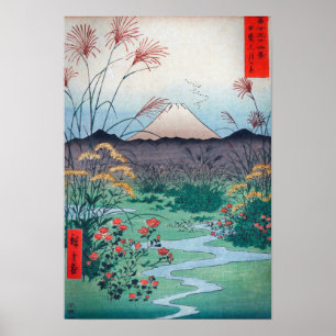 Hiroshige Ōtsuki schlicht in Kai Provinz Poster