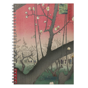 Hiroshige Pflaumen Anwesen Kameido: Vintage Japani Notizblock