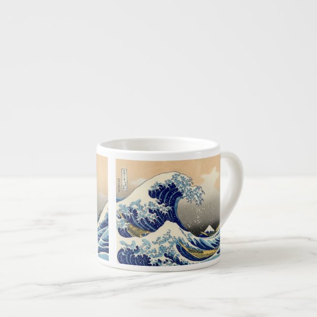 Hiroshige The Great Wave Off Kanagawa Espressotasse (Vorderseite Rechts)