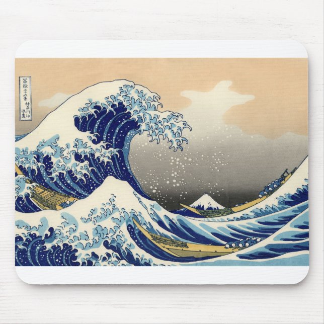 Hiroshige The Great Wave Off Kanagawa Mousepad (Vorne)