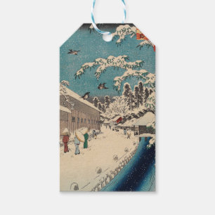 Hiroshige Winterlandschaft Japan Ukiyo-e Antiquitä Geschenkanhänger
