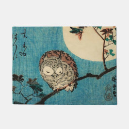 Hiroshige - Zweigstelle Horned Owl Maple Fußmatte