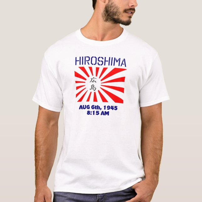 Hiroshima-aufgehende Sonne T-Shirt (Vorderseite)