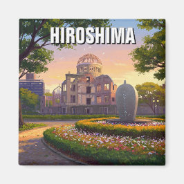 Hiroshima Japan Peace Dome Travel Magnet