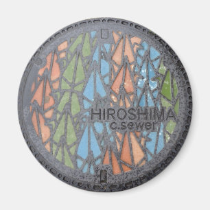 Hiroshima Manhole Cover Magnet