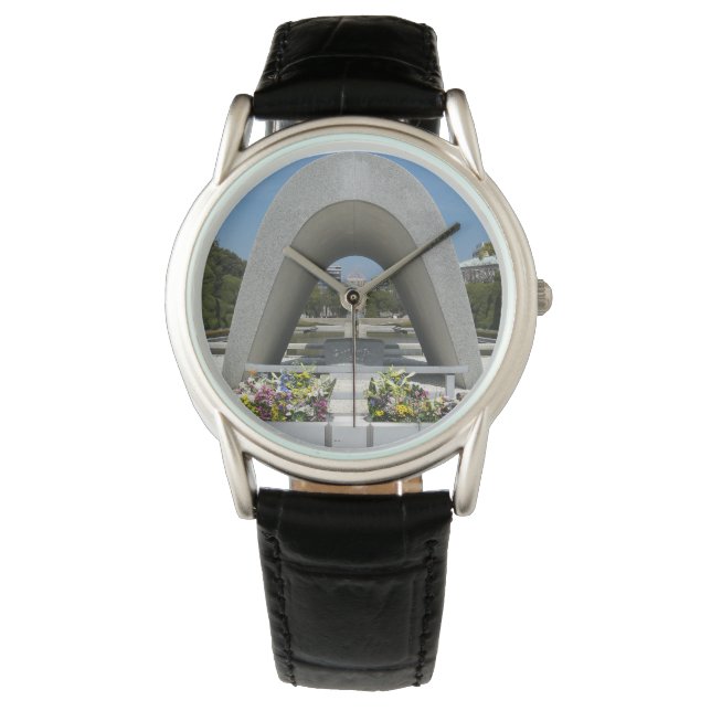 Hiroshima Memorial Cenotaph Armbanduhr (Vorderseite)