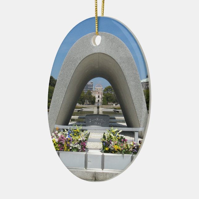 Hiroshima Memorial Cenotaph Keramik Ornament (Links)