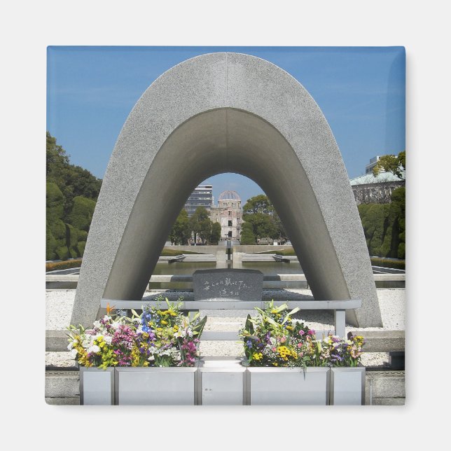 Hiroshima Memorial Cenotaph Magnet (Vorne)